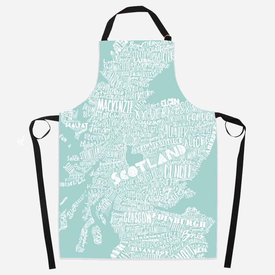 Gillian Kyle Mapped Out Apron - Celadon