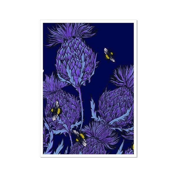 gillian kyle Midnight Thistle Fine Art Print