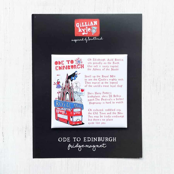 gillian kyle Ode to Edinburgh Fridge Magnet