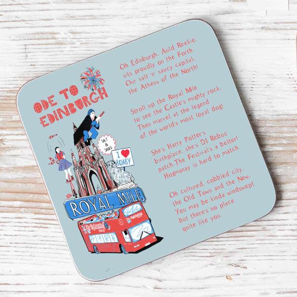 gillian kyle Ode to Edinburgh Individual Coaster