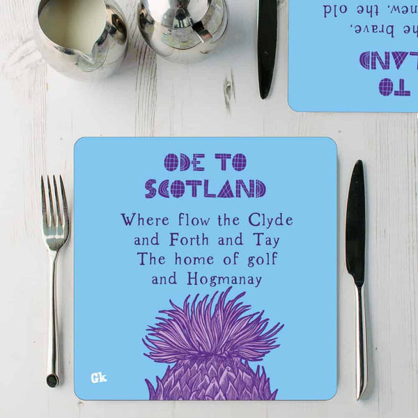Gillian Kyle Ode To Scotland Set Of 4 Placemats
