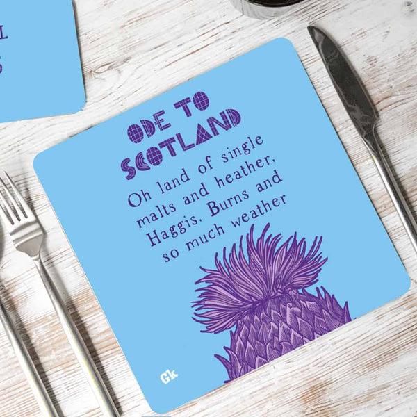 gillian kyle Ode to Scotland Set of 4 Placemats