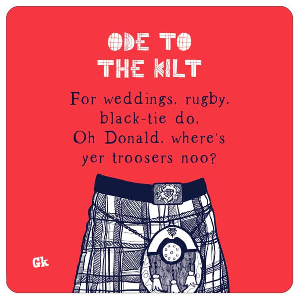 Gillian Kyle Ode To The Kilt Set Of 4 Placemats