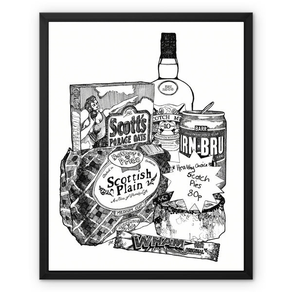 gillian kyle Scottish Breakfast Framed Canvas