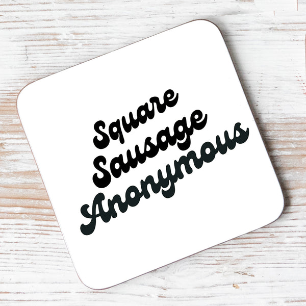 gillian kyle Square Sausage Anonymous Coaster