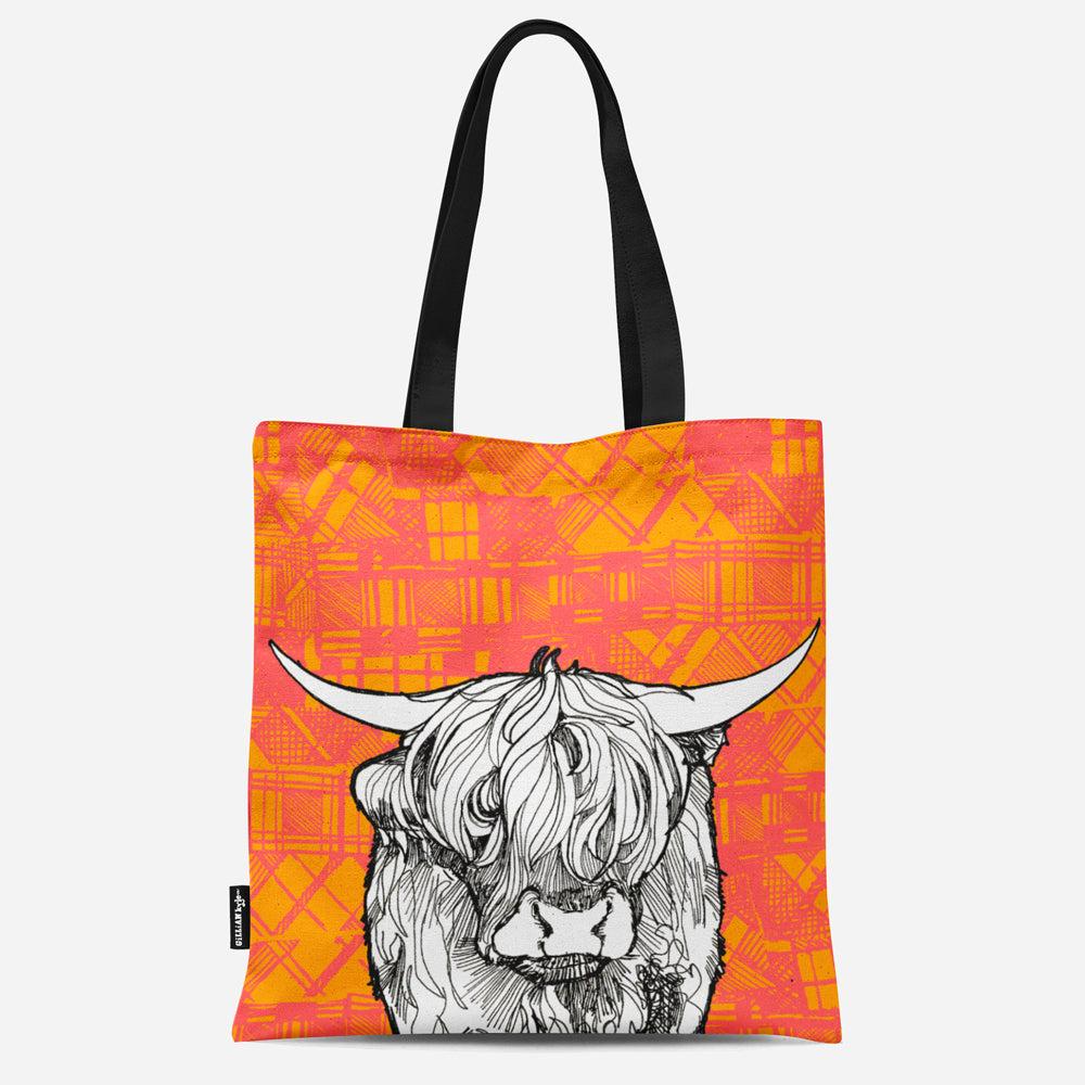 Gillian Kyle Tartan Cow Heavyweight Tote