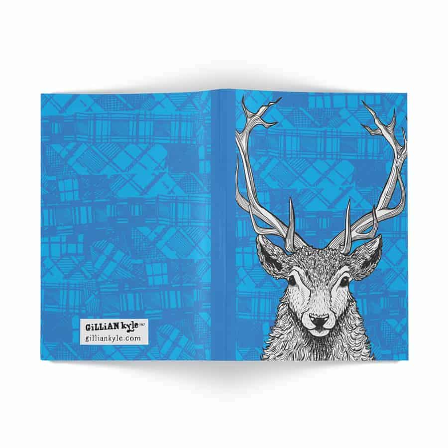 Gillian Kyle Tartan Stag A6 Notebook