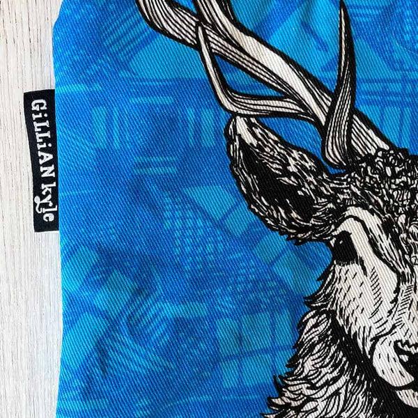 Gillian Kyle Tartan Stag Accessories Pouch