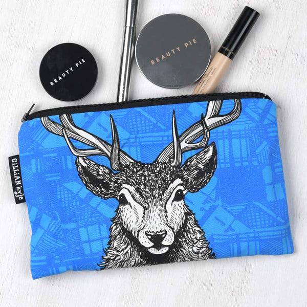Gillian Kyle Tartan Stag Accessories Pouch