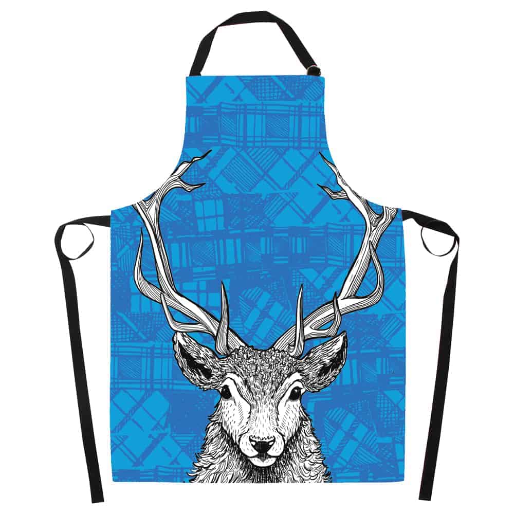 Gillian Kyle Tartan Stag Apron