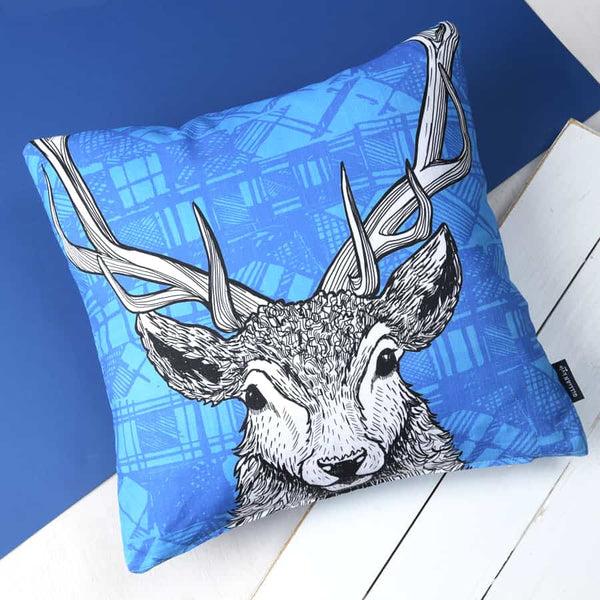 gillian kyle Tartan Stag Cushion