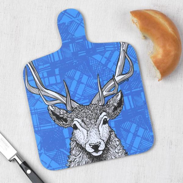 gillian kyle Tartan Stag Mini Chopping Board