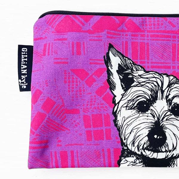 Gillian Kyle Tartan Westie Accessories Pouch