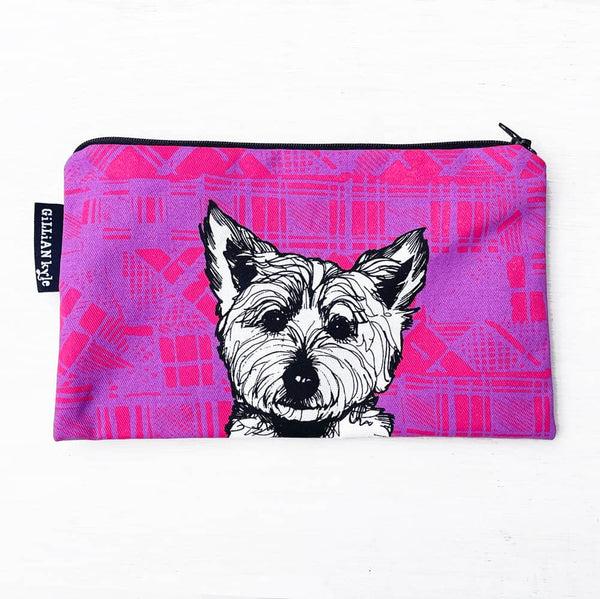 Gillian Kyle Tartan Westie Accessories Pouch