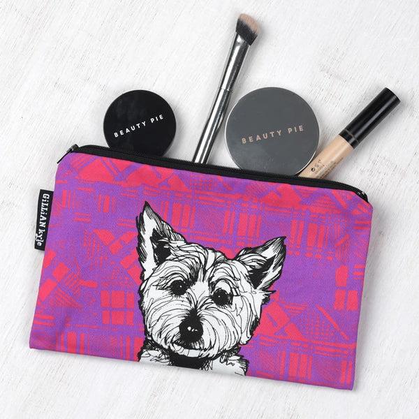 gillian kyle Tartan Westie Accessories Pouch