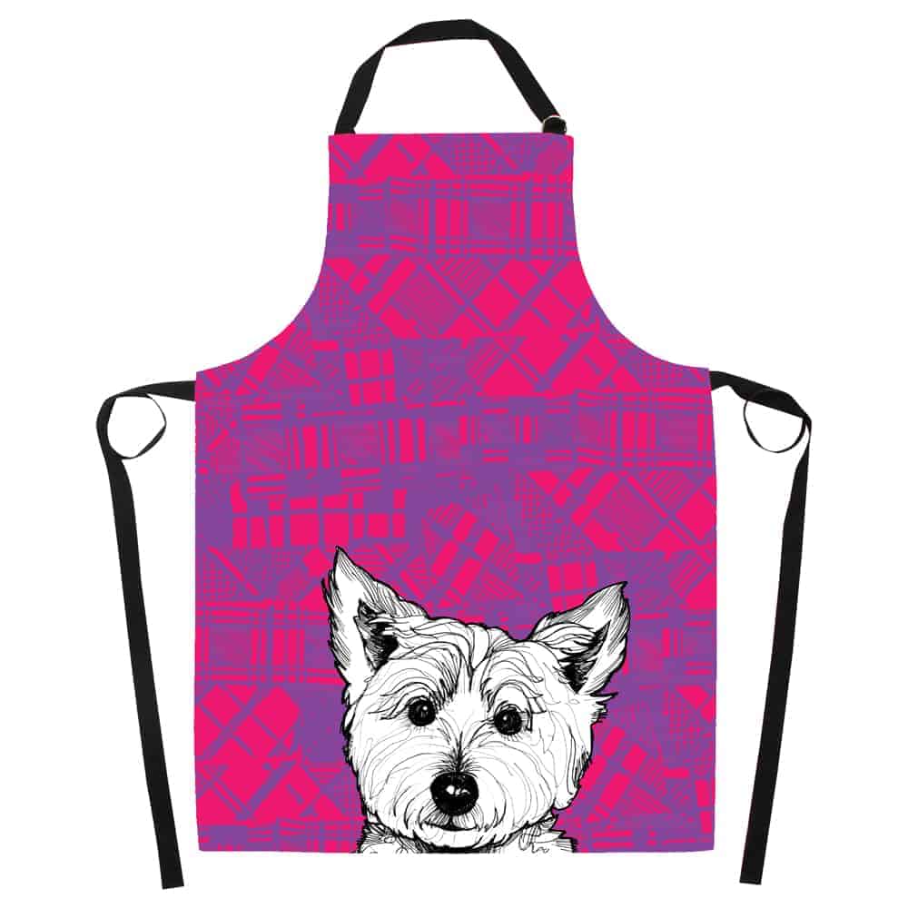 Gillian Kyle Tartan Westie Apron