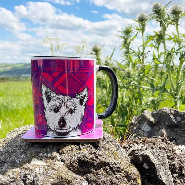 Gillian Kyle Tartan Westie Chunky Mug