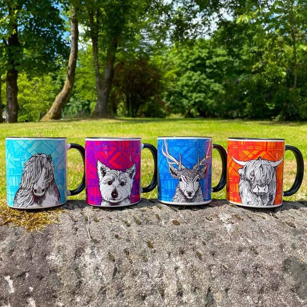 Gillian Kyle Tartan Westie Chunky Mug