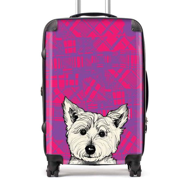 gillian kyle Tartan Westie Suitcase