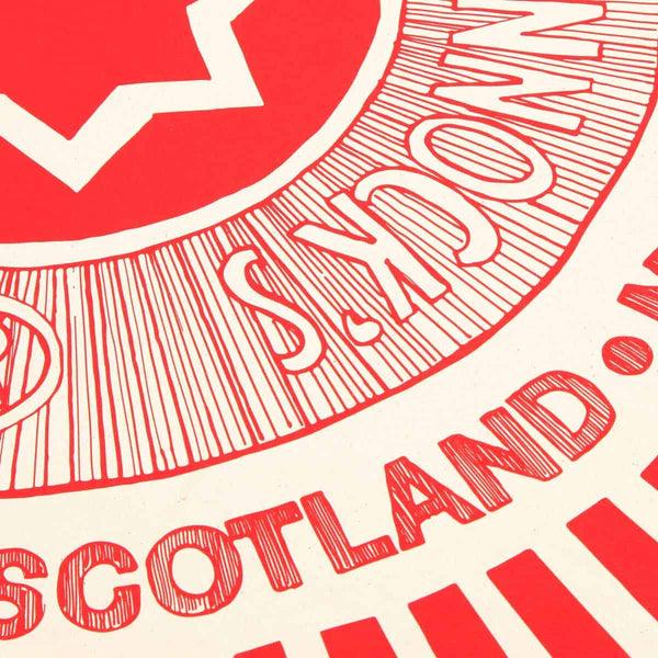 Gillian Kyle Tunnock's Teacake Wrapper Tea Towel