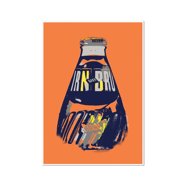 gillian kyle IRN-BRU Abstract Bottle Fine Art Print