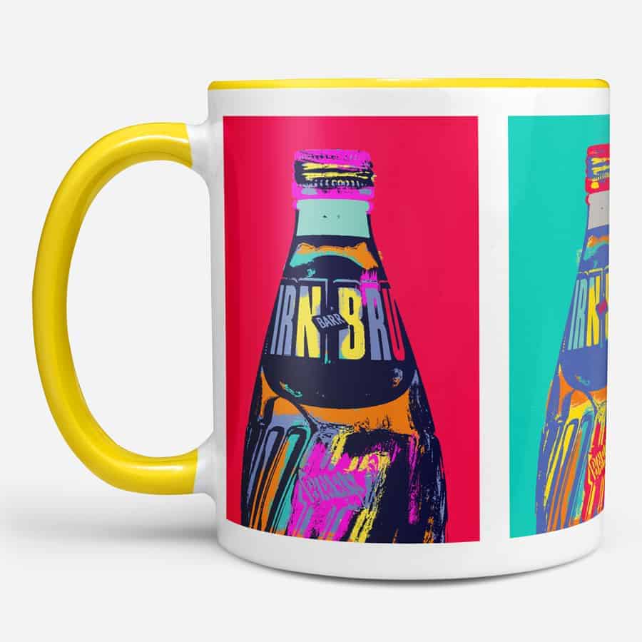 Gillian Kyle IRN-BRU POP Art Chunky Mug (Big Bottles)