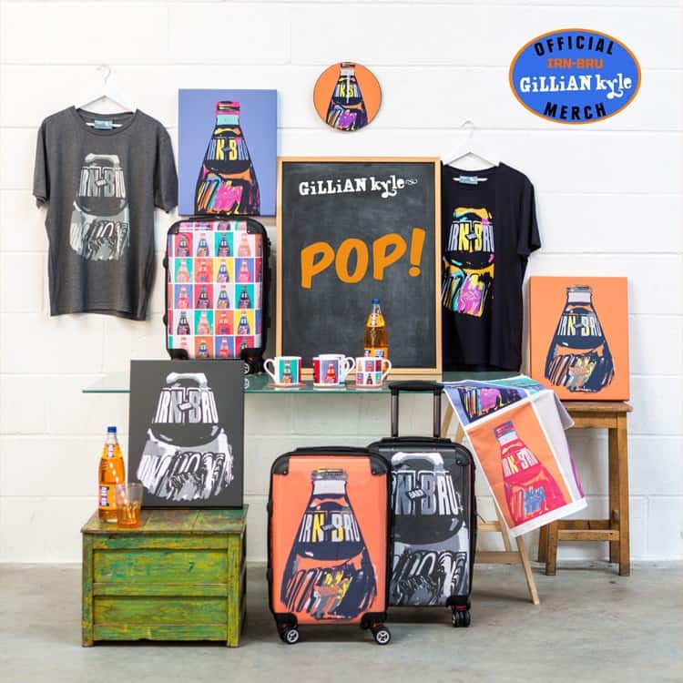 Gillian Kyle IRN-BRU POP Art Chunky Mug (Big Bottles)