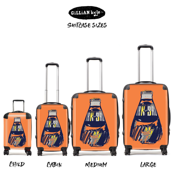 Gillian Kyle IRN-BRU POP Big Bottle Suitcase - Orange