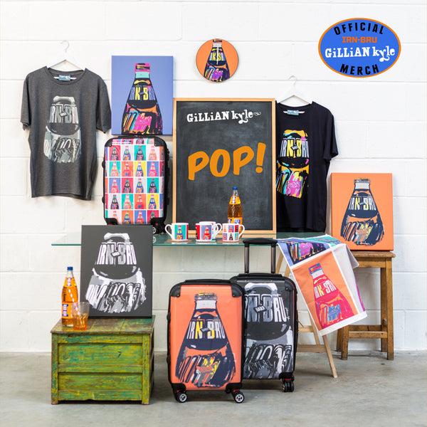 Gillian Kyle IRN-BRU POP Big Bottle Suitcase - Orange