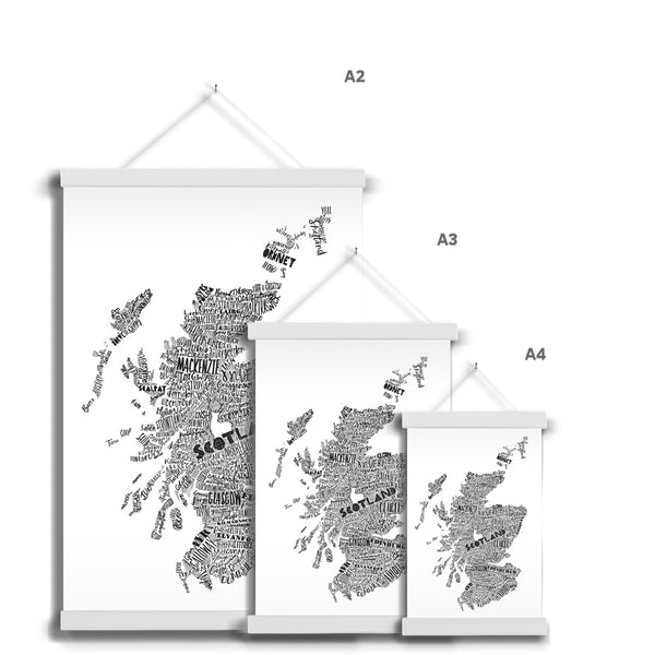 Gillian Kyle Mapped Out Monochrome Fine Art Print With Hanger