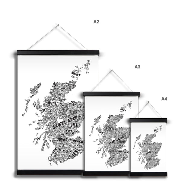 Gillian Kyle Mapped Out Monochrome Fine Art Print With Hanger