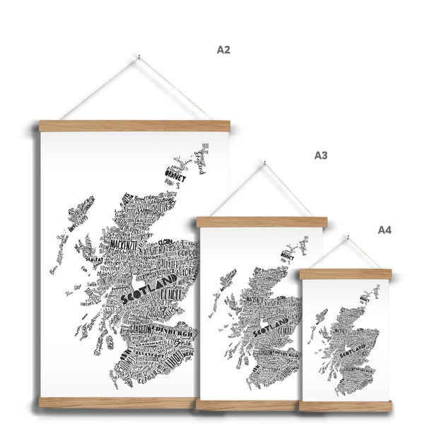 Gillian Kyle Mapped Out Monochrome Fine Art Print With Hanger
