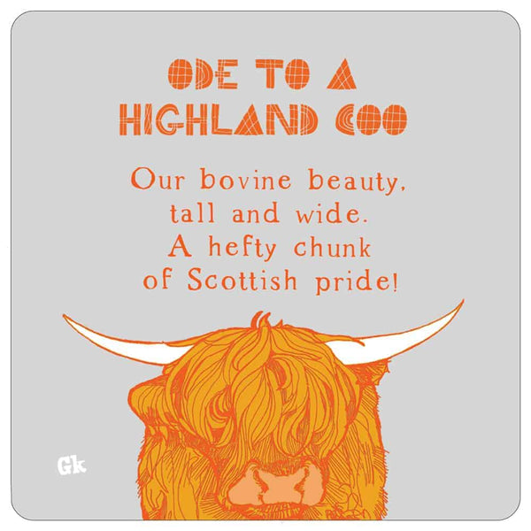 Gillian Kyle Ode To A Highland Cow Set Of 4 Placemats