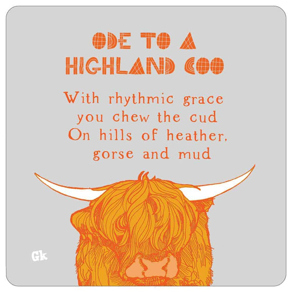 Gillian Kyle Ode To A Highland Cow Set Of 4 Placemats