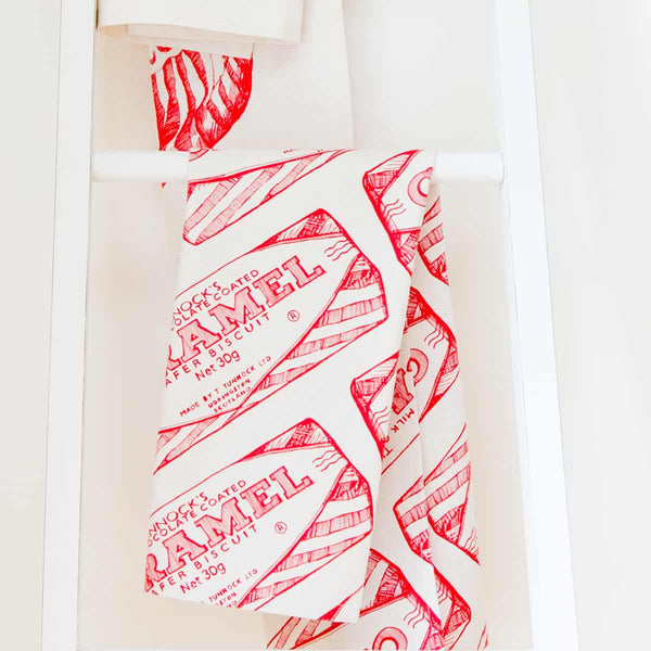 Gillian Kyle Tunnock's Caramel Wafer Repeat Tea Towel