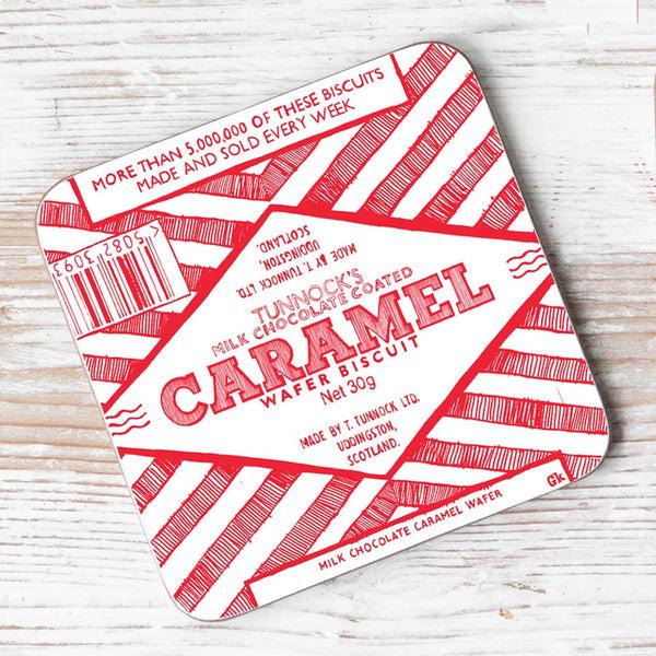 gillian kyle Tunnock's Caramel Wafer Wrapper Individual Coaster
