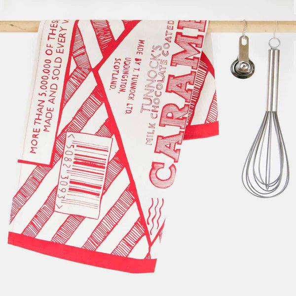gillian kyle Tunnock's Caramel Wafer Wrapper Tea Towel