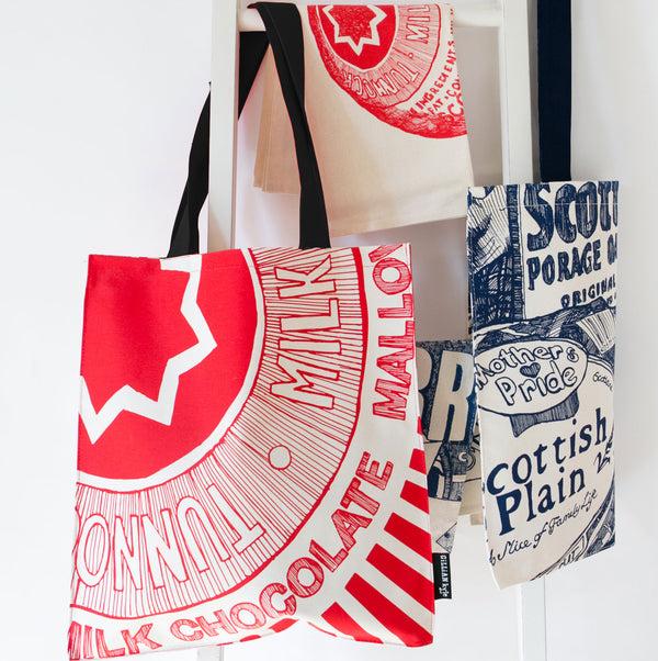 Gillian Kyle Tunnock's Tea Cake Wrapper Heavyweight Tote