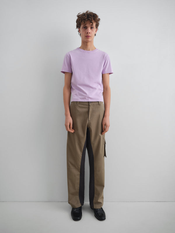 Gimaguas Antonio Short Sleeve T-Shirt Lilac Short-sleeve T-shirt With Relaxed Fit In Cotton