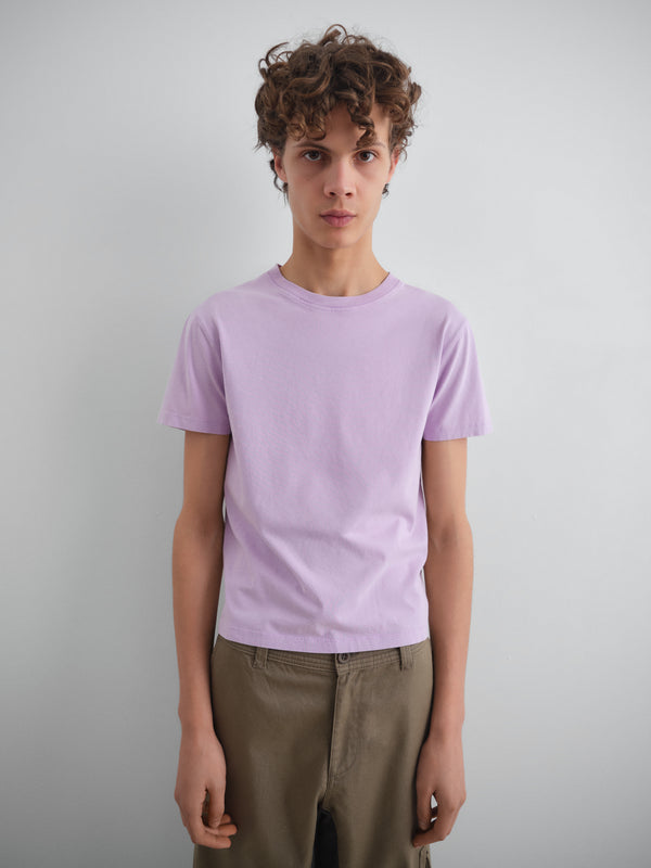 Gimaguas Antonio Short Sleeve T-Shirt Lilac Short-sleeve T-shirt With Relaxed Fit In Cotton