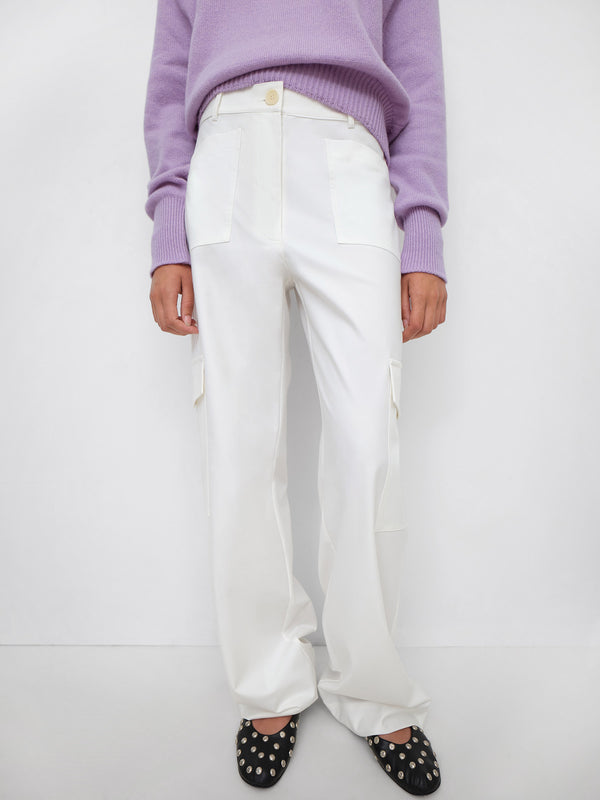 Gimaguas Audrey Trousers Audrey Trousers White - Bottoms - Gimaguas