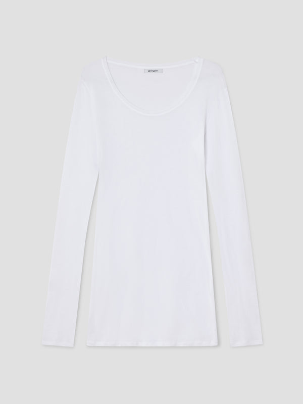 gimaguas Bahmon Dress White cotton mini dress for women with sheer finish