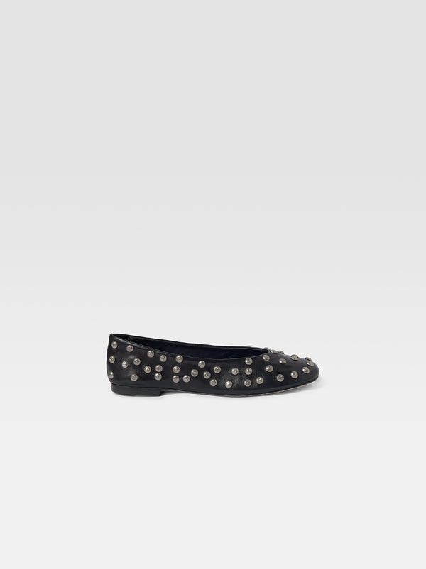 gimaguas Bailarina Studs Bailarina Shoes Black Studs - Leather Footwear - Gimaguas