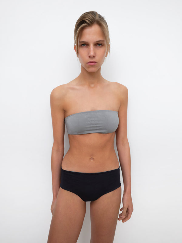 gimaguas Bando Bikini Top Bando Bikini Top Grey Black - Swimwear - Gimaguas