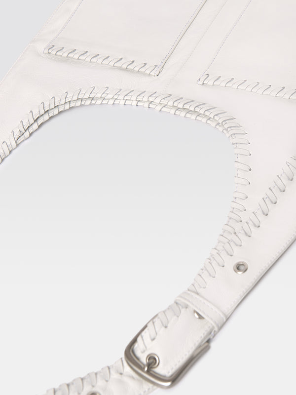 Gimaguas Blanca Bag Trenzado Blanca Bag Trenzado White - Leather Bag - Gimaguas