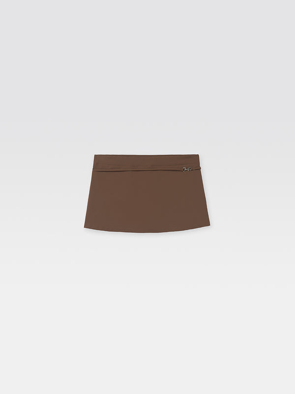 Gimaguas Carolina Skirt Carolina Mini Skirt Brown - Bottoms - Gimaguas