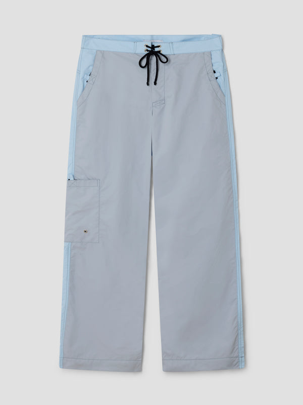 gimaguas Cedric Trousers Grey and blue lace-up trousers with contrast waistband