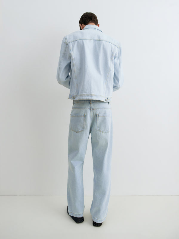 Gimaguas Charlie Trousers Charlie Trousers Washed Blue Denim - Gimaguas