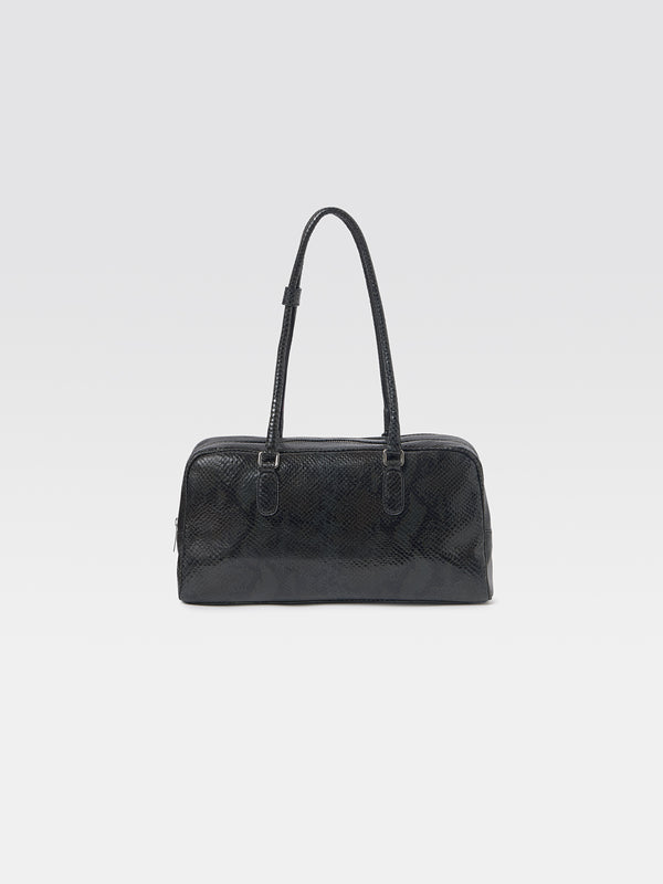 gimaguas Chica Bag Chica Bag Black Snake-effect - Leather Bag - Gimaguas