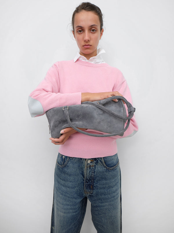 Gimaguas Chica Bag Chica Bag Grey Suede - Leather Bag - Gimaguas